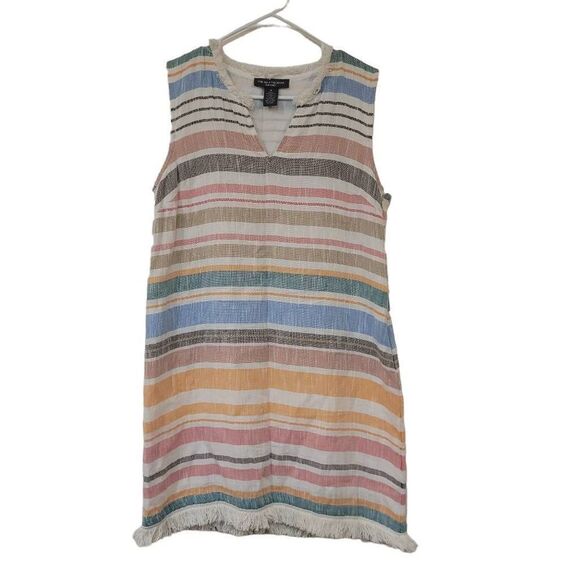 Chelsea & Theodore Women's Bohemian Multicolor Striped Dress Size 8 - Picture 3 of 9